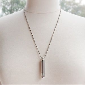 Stainless Steel Bullet Necklace
